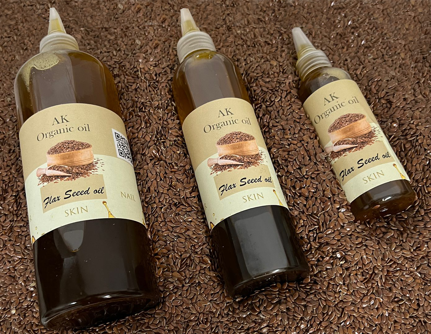 Pure Organic Flax Seed Oil