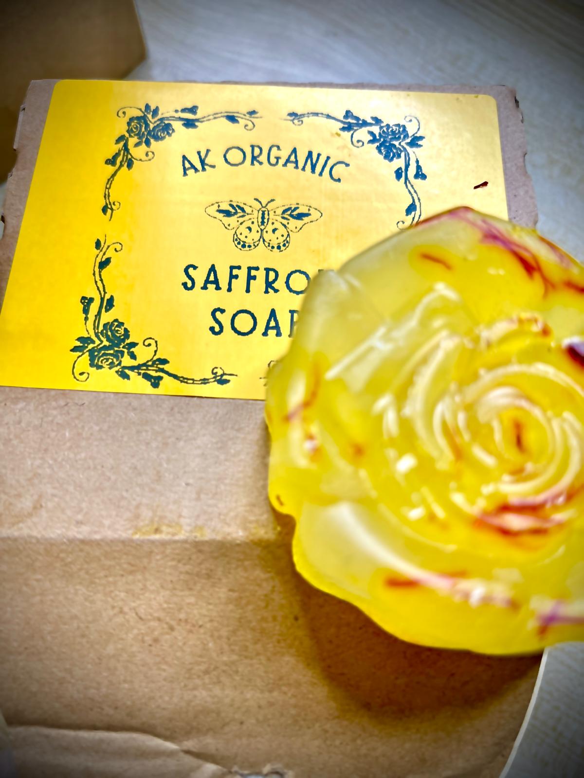 AK Organic Saffron, Neem Aloe Vera and Turmeric Soaps