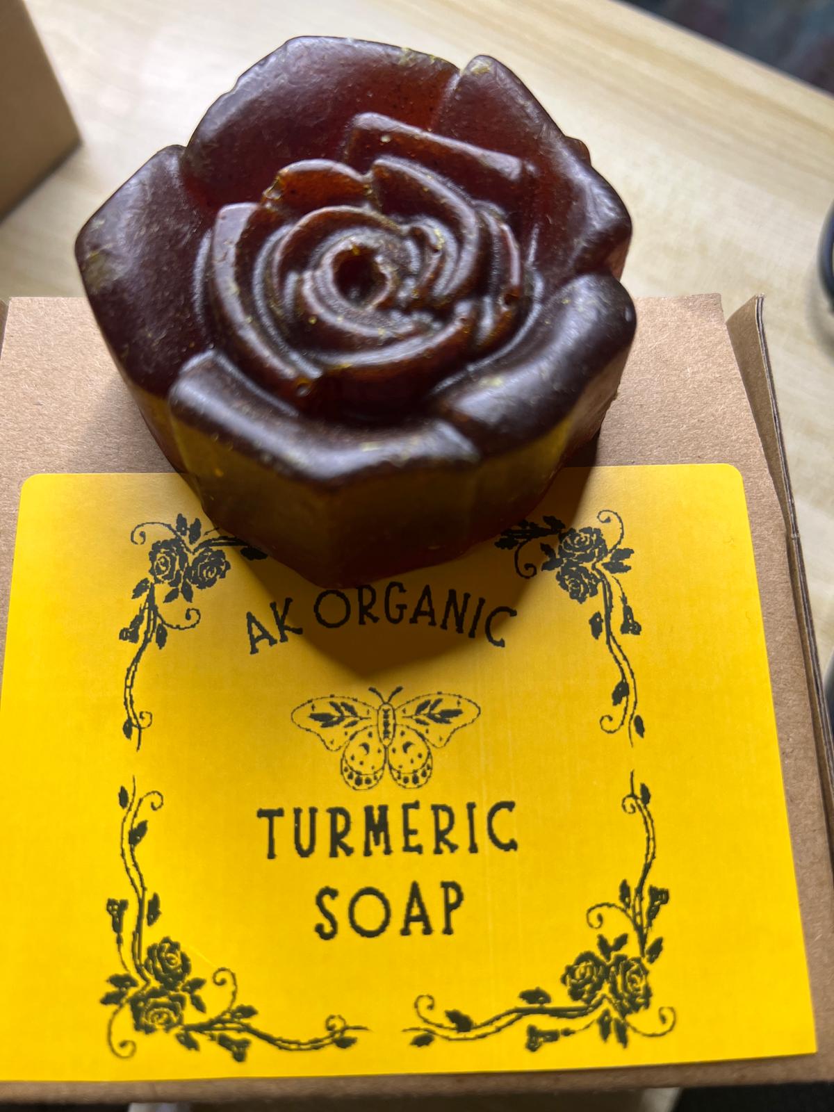AK Organic Saffron, Neem Aloe Vera and Turmeric Soaps